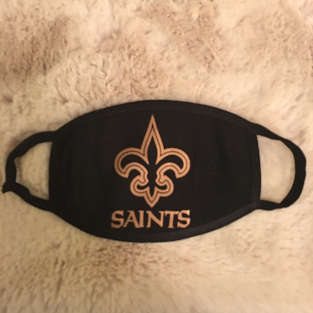 2 New New Orleans Saints Fan Face Masks Men Adult